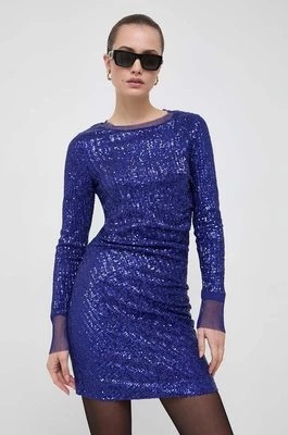 Zdjęcie produktu BOSS sukienka kolor niebieski mini dopasowana