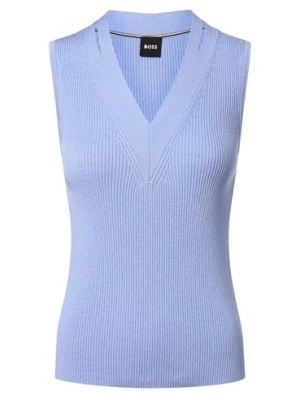 Zdjęcie produktu BOSS Sweter damski - Fality Kobiety niebieski jednolity,
