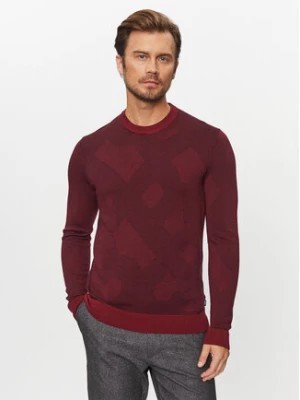 Zdjęcie produktu Boss Sweter Motivo DARK RED Bordowy Regular Fit