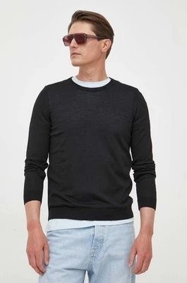 Zdjęcie produktu BOSS sweter wełniany kolor czarny 50468239