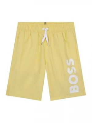 Zdjęcie produktu Boss Szorty kąpielowe J24846 S Żółty Regular Fit