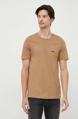 Zdjęcie produktu BOSS t-shirt bawełniany 3-pack kolor beżowy melanżowy 50475284