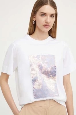 Zdjęcie produktu BOSS t-shirt bawełniany damski kolor biały 50521931