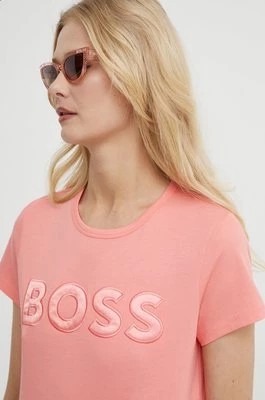 Zdjęcie produktu BOSS t-shirt bawełniany damski kolor fioletowy 50514967