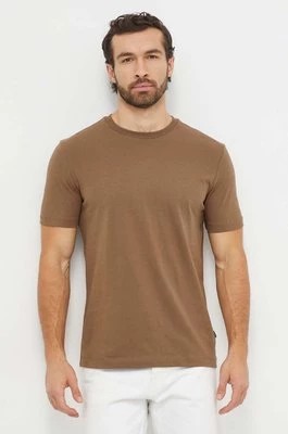 Zdjęcie produktu BOSS t-shirt bawełniany kolor brązowy 50468347