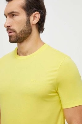 Zdjęcie produktu BOSS t-shirt bawełniany kolor żółty 50468347