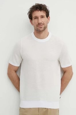Zdjęcie produktu BOSS t-shirt męski kolor beżowy gładki 50511762