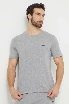 Zdjęcie produktu BOSS t-shirt męski kolor szary gładki