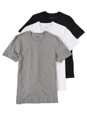 Zdjęcie produktu BOSS T-shirty pakowane po 3 szt. Mężczyźni Bawełna szary jednolity,