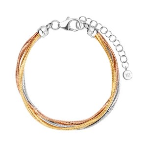 Zdjęcie produktu Bransoletka srebrna pozłacana - Gloss Gloss - Biżuteria YES