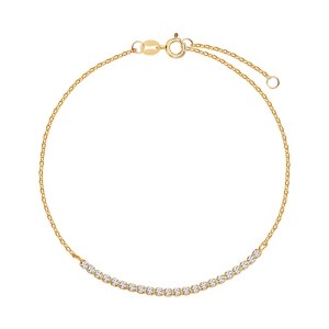 Zdjęcie produktu Bransoletka tenisowa złota z cyrkoniami Biżuteria YES