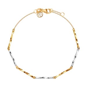 Zdjęcie produktu Bransoletka z dwukolorowego złota - La Prima Shine La Prima Shine - Biżuteria YES