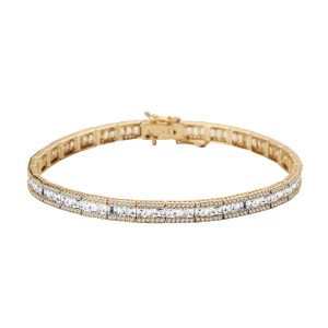 Zdjęcie produktu Bransoletka złota z topazami i diamentami - Daylight Daylight - Biżuteria YES