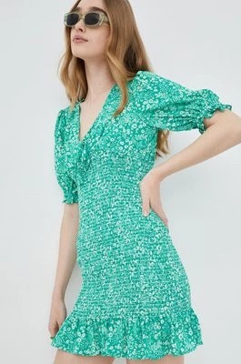 Zdjęcie produktu Brave Soul sukienka kolor zielony mini dopasowana