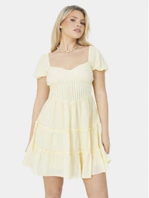 Zdjęcie produktu Brave Soul Sukienka letnia LDRW-654BELINDAL Żółty Straight Fit