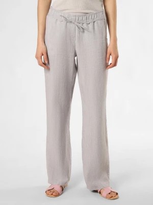 Zdjęcie produktu BRAX Damskie spodnie lniane Kobiety len szary jednolity,