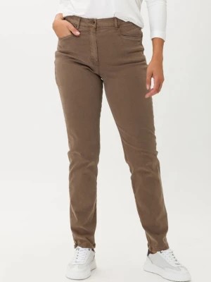Zdjęcie produktu BRAX Spodnie "Pamina" w kolorze jasnobrązowym rozmiar: W34/L32