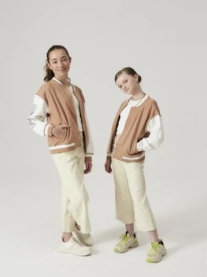 Zdjęcie produktu Brązowa kurtka bomberka dla dziewczynki - Lincoln&Sharks Lincoln & Sharks by 5.10.15.