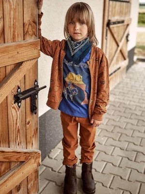 Zdjęcie produktu Brązowe spodnie regular fit dla chłopca 5.10.15.