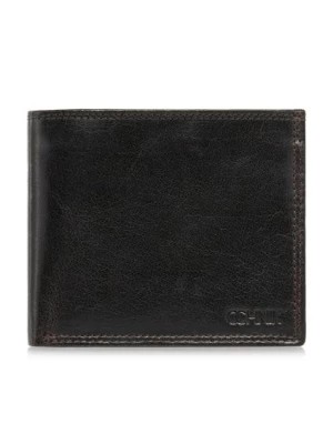 Zdjęcie produktu Brązowy niezapinany skórzany portfel męski OCHNIK