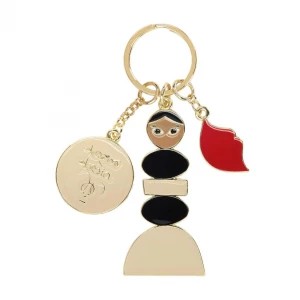 Zdjęcie produktu Brelok do kluczy z zawieszką w kształcie ust i kobiety kazar x kasia