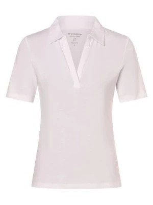 Zdjęcie produktu brookshire Damska koszulka polo Kobiety Dżersej biały jednolity,