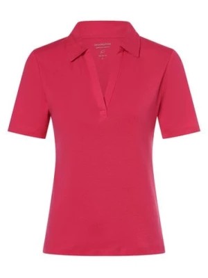 Zdjęcie produktu brookshire Damska koszulka polo Kobiety Dżersej wyrazisty róż jednolity,