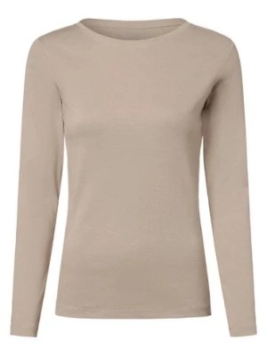 Zdjęcie produktu brookshire Damska koszulka z długim rękawem Kobiety Bawełna brązowy jednolity,