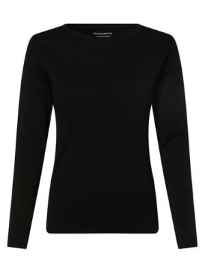 Zdjęcie produktu brookshire Damska koszulka z długim rękawem Kobiety Bawełna czarny jednolity,