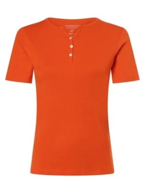 Zdjęcie produktu brookshire Koszulka damska Kobiety Bawełna pomarańczowy jednolity,