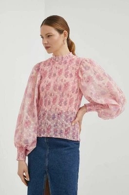 Zdjęcie produktu Bruuns Bazaar bluzka damska kolor różowy wzorzysta