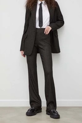 Zdjęcie produktu Bruuns Bazaar spodnie damskie kolor czarny proste high waist