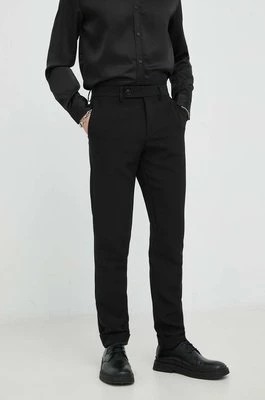 Zdjęcie produktu Bruuns Bazaar spodnie KarlSus Basic Pants męskie kolor czarny dopasowane