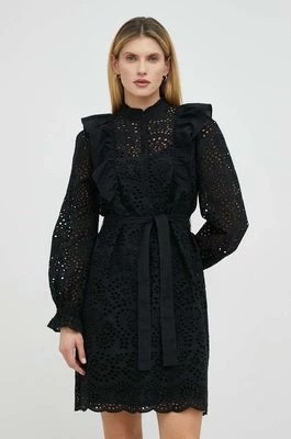 Zdjęcie produktu Bruuns Bazaar sukienka bawełniana Sienna Kandra kolor czarny mini prosta