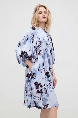 Zdjęcie produktu Bruuns Bazaar sukienka kolor niebieski mini oversize