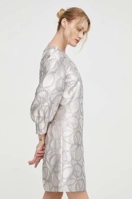 Zdjęcie produktu Bruuns Bazaar sukienka kolor srebrny mini prosta