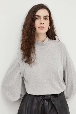 Zdjęcie produktu Bruuns Bazaar sweter damski kolor szary lekki z półgolfem