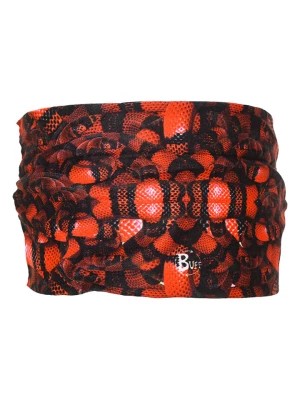 Zdjęcie produktu Buff Szal-koło "Snake Motif" w kolorze czarno-czerwonym - 25 x 11 cm rozmiar: onesize