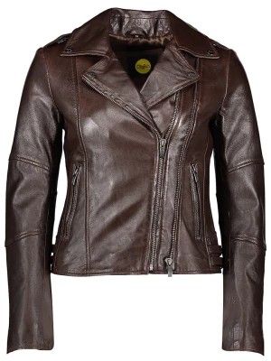Zdjęcie produktu Buffalo Skórzana kurtka w kolorze brązowym rozmiar: 34