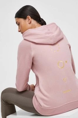 Zdjęcie produktu Burton bluza damska kolor różowy z kapturem z aplikacją