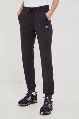 Zdjęcie produktu Burton spodnie dresowe damskie kolor szary gładkie