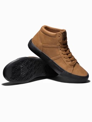 Zdjęcie produktu Buty męskie sneakersy za kostkę z kontrastową podeszwą - camel V5 OM-FOTH-0124
 -                                    40