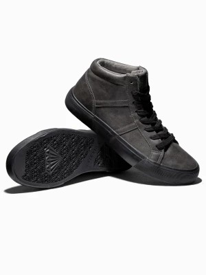 Zdjęcie produktu Buty męskie sneakersy za kostkę z kontrastową podeszwą - grafitowe V3 OM-FOTH-0124
 -                                    40