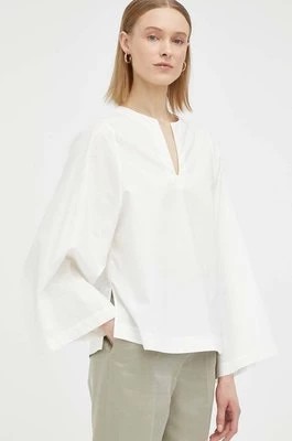 Zdjęcie produktu By Malene Birger bluzka bawełniana Kamill damska kolor beżowy gładka