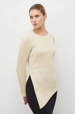 Zdjęcie produktu By Malene Birger bluzka damska kolor beżowy gładka