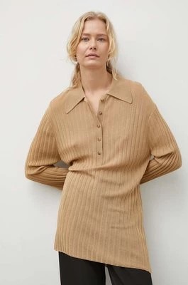 Zdjęcie produktu By Malene Birger sweter damski kolor beżowy lekki