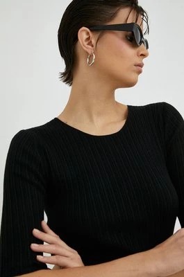 Zdjęcie produktu By Malene Birger sweter wełniany damski kolor czarny lekki