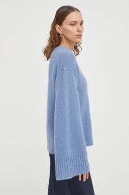 Zdjęcie produktu By Malene Birger sweter wełniany damski kolor niebieski