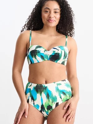 Zdjęcie produktu C&A Dół od bikini-wysoki stan-LYCRA® XTRA LIFE™-wzorzysty, Zielony, Rozmiar: 36