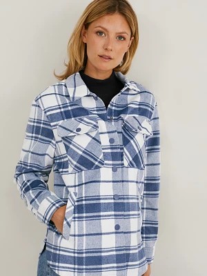 Zdjęcie produktu C&A Flanelowa kurtka koszulowa-w kratę, Niebieski, Rozmiar: 42